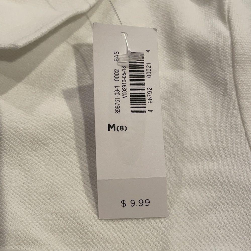 Girls shirt sleeves white polo shirt! - Picture 3 of 6